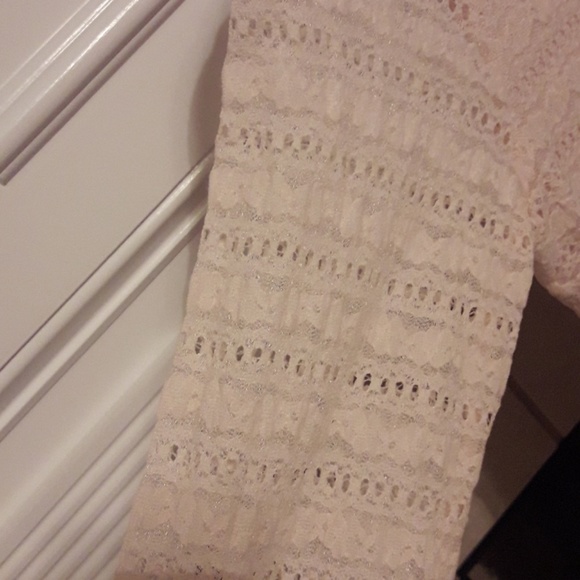 NWT Forever 21 Blush Lace Dress Bodycon Medium - Picture 6 of 7